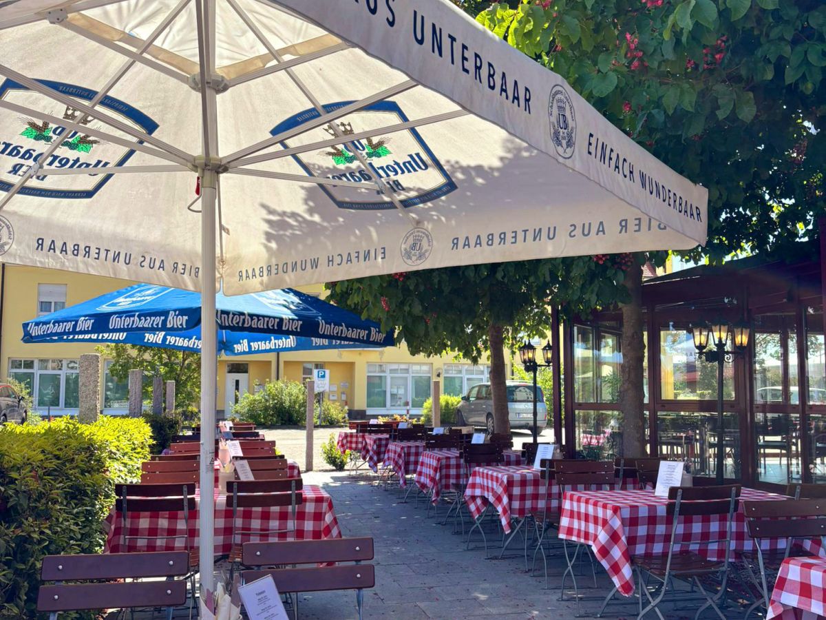 Biergarten im Hotel Krone Königsbrunn